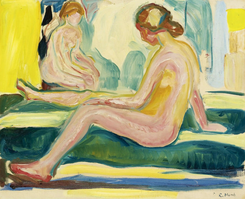 Sitting Female Nudes - Edvard Munch