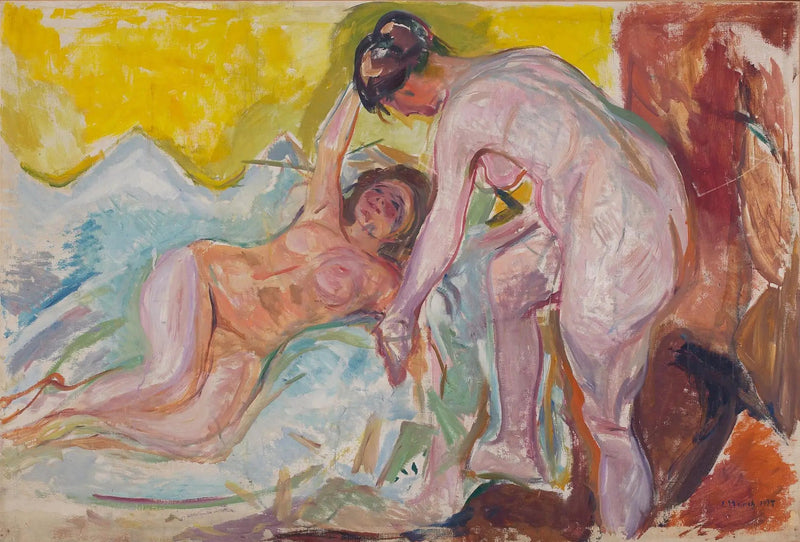 Female Nudes, Sitting and Lying Down - Edvard Munch