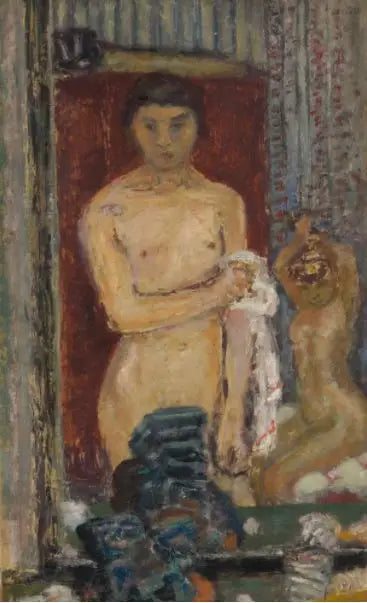 Nudes Reflecting in a Mirror - Pierre Bonnard