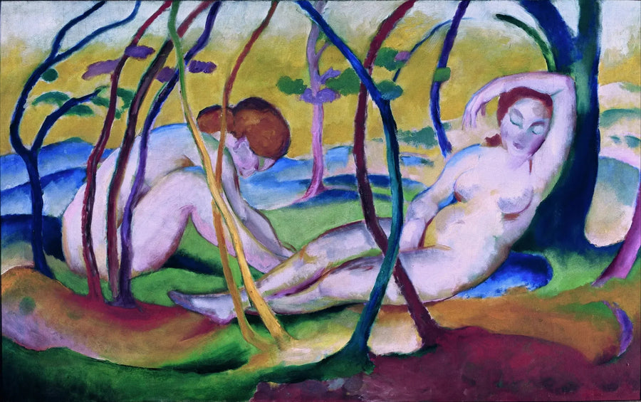 Nudes under the Trees - Franz Marc