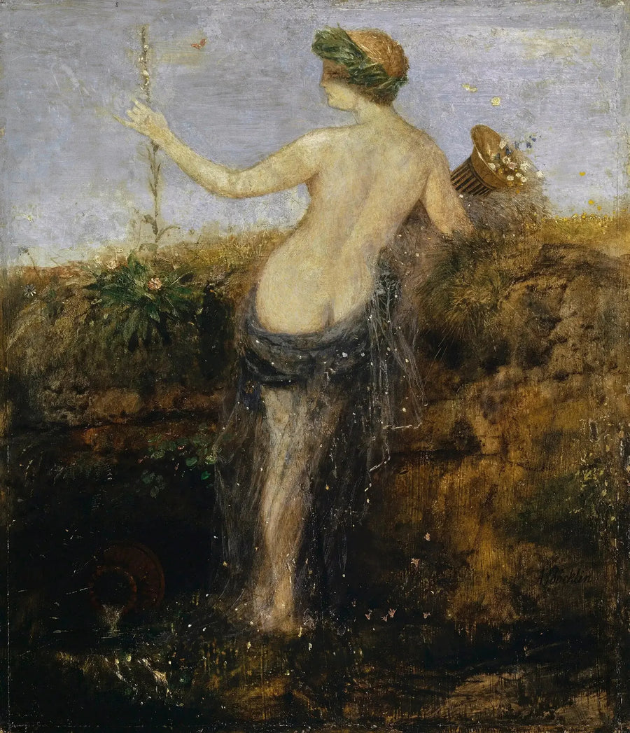 Nymph with the Cornucopia - Arnold Böcklin