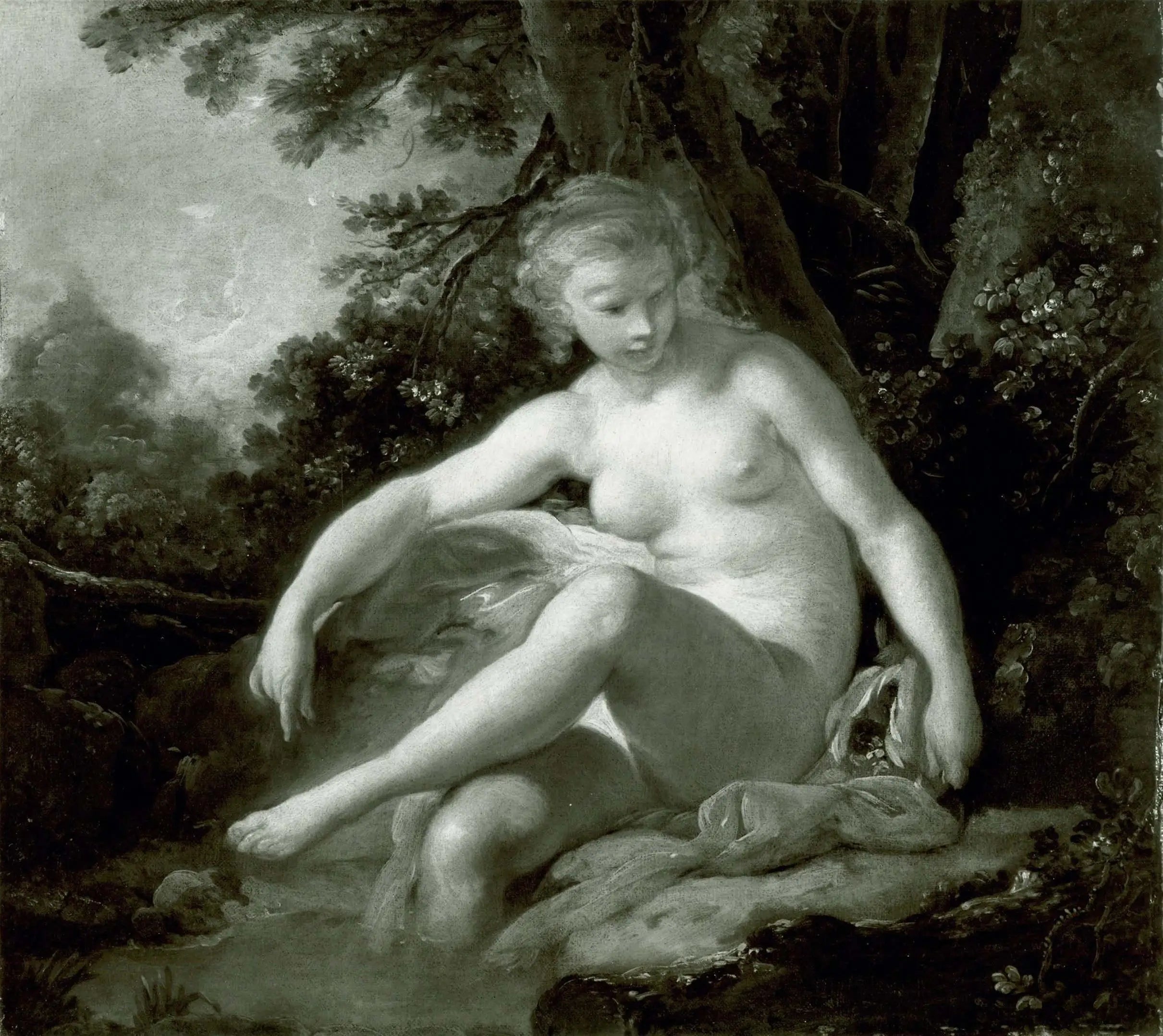 Nymphe au bain - François Boucher - Alpha Reproduction