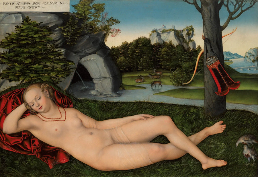 Water Nymph Reclining - Lucas Cranach the Elder
