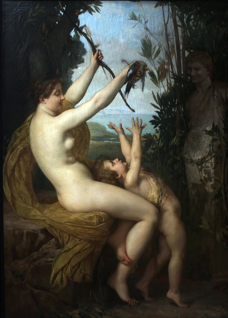 Nymph and Bacchus - Jules Lefebvre
