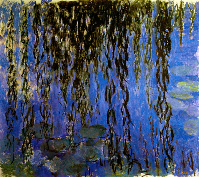 Water Lilies with Willow Branches - Claude Monet