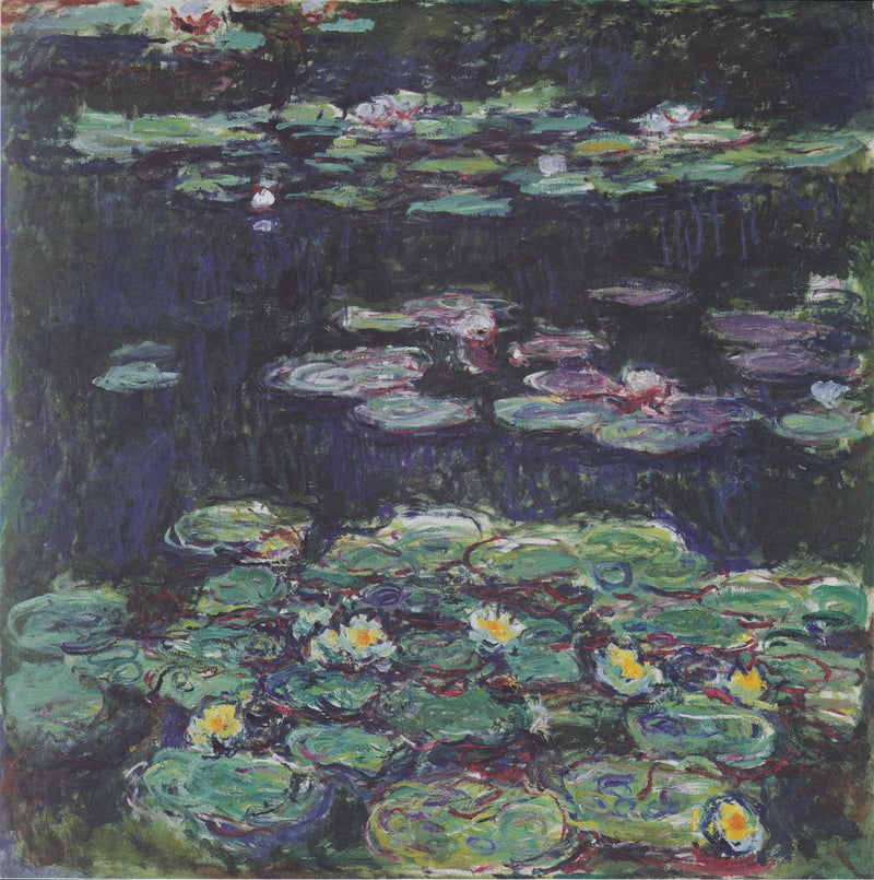 White and Yellow Water Lilies - Claude Monet