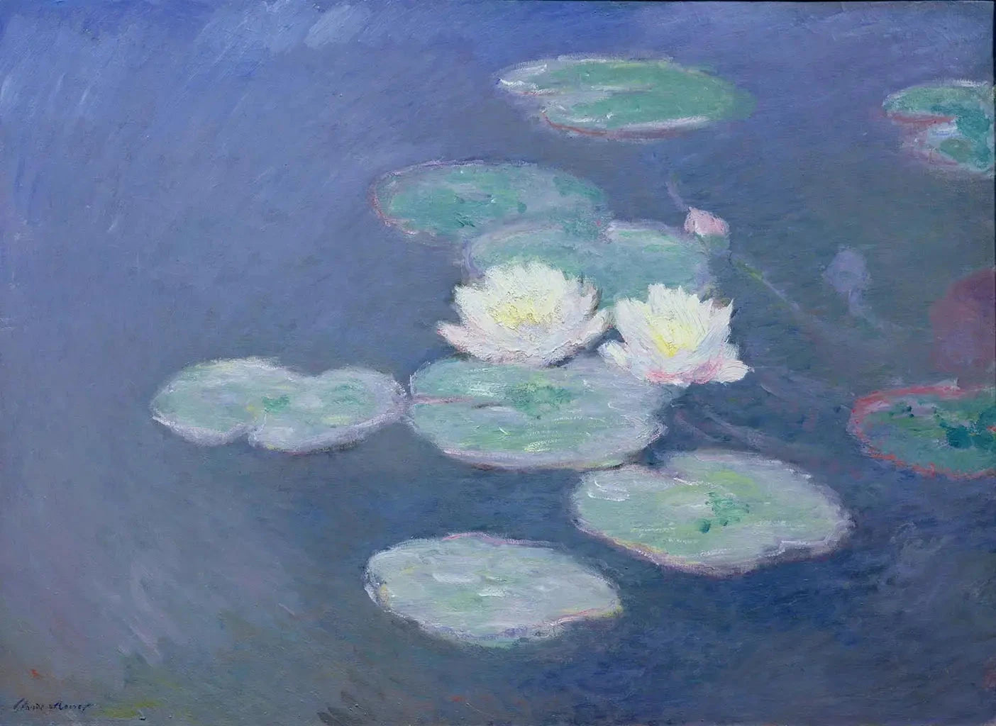 Nymphéas, effet du soir de Claude Monet, 1897 – Musée Marmottan Monet, inventaire 5167, W1504
