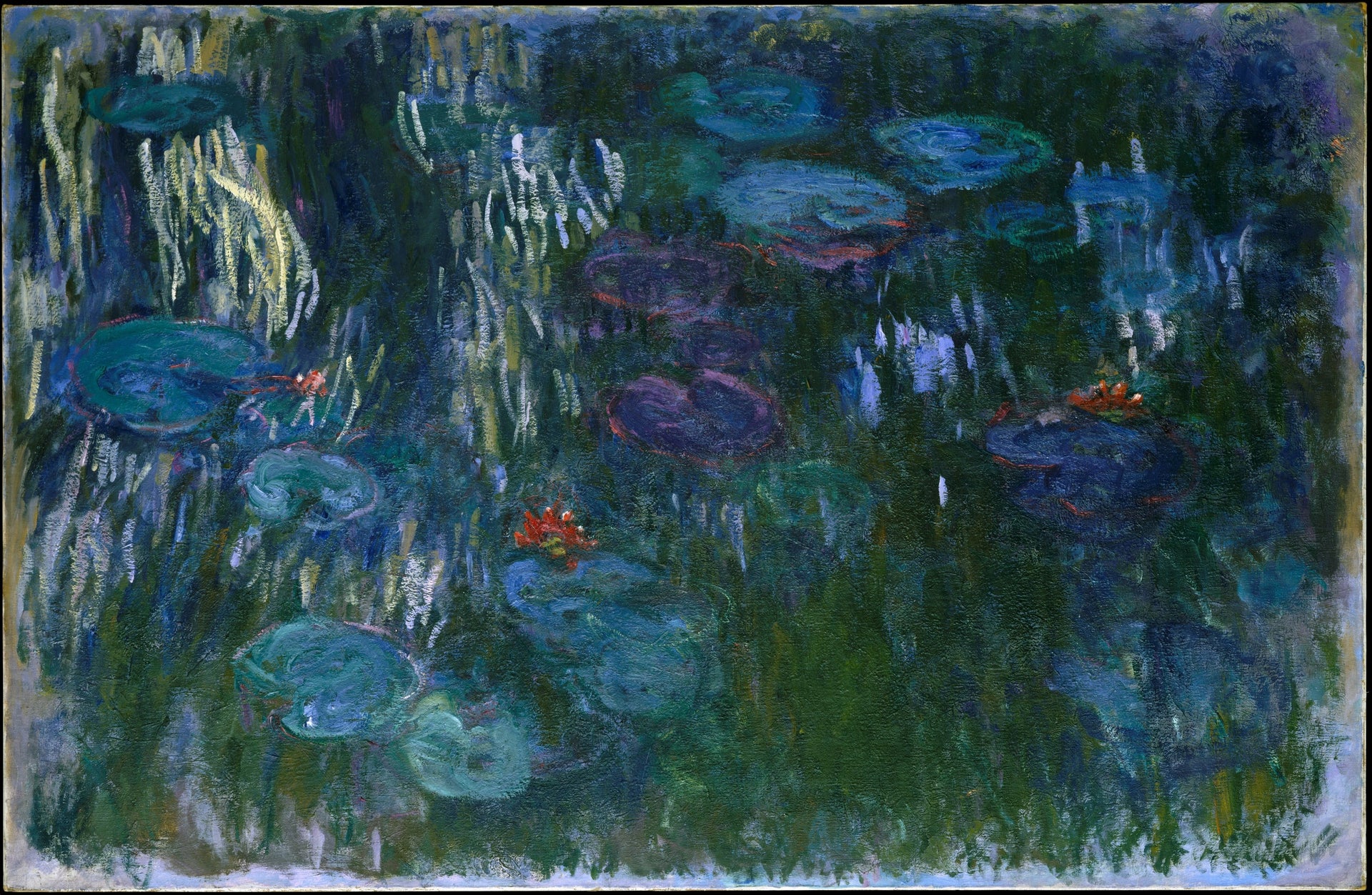 Nymphéas de Claude Monet, 1916–1919 – Metropolitan Museum 1983.532, Wildenstein 1858