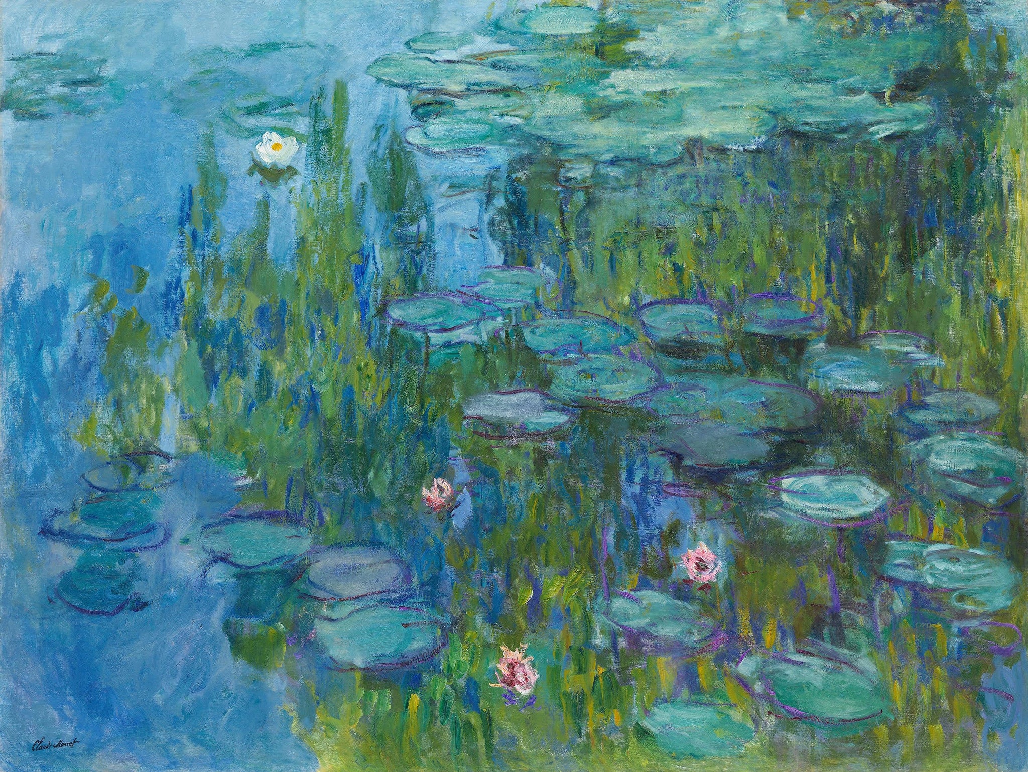 Nymphéas de Claude Monet, vers 1915 – Neue Pinakothek, inventaire 14562, Wildenstein 1796