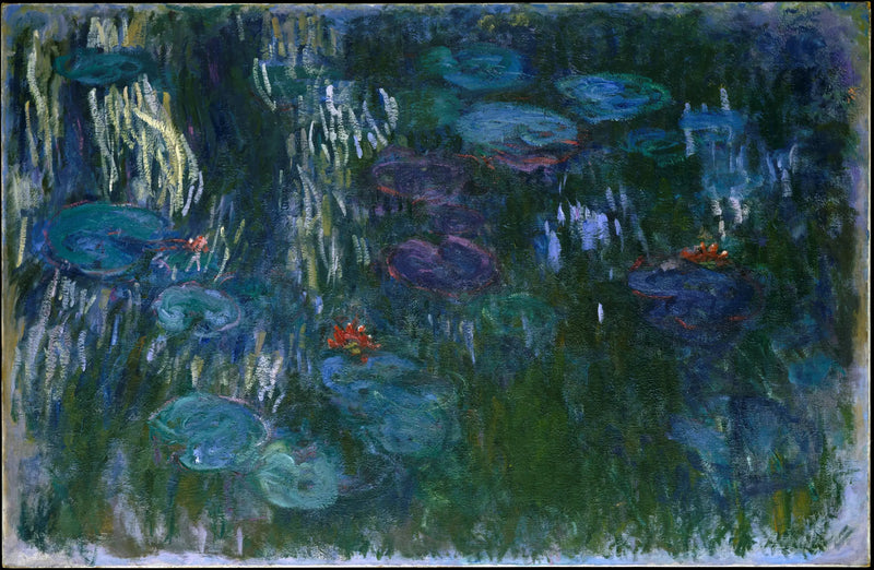 Water Lilies, Reflections of Willow - Claude Monet