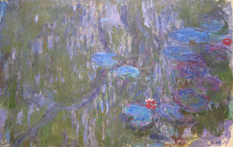 Water lilies, the reflections of weeping willows - Claude Monet