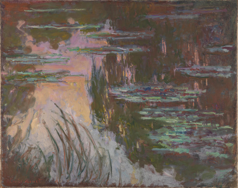 Water lilies at sunset W1719 - Claude Monet