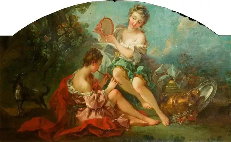 Arcadian Nymphs Making Music - François Boucher