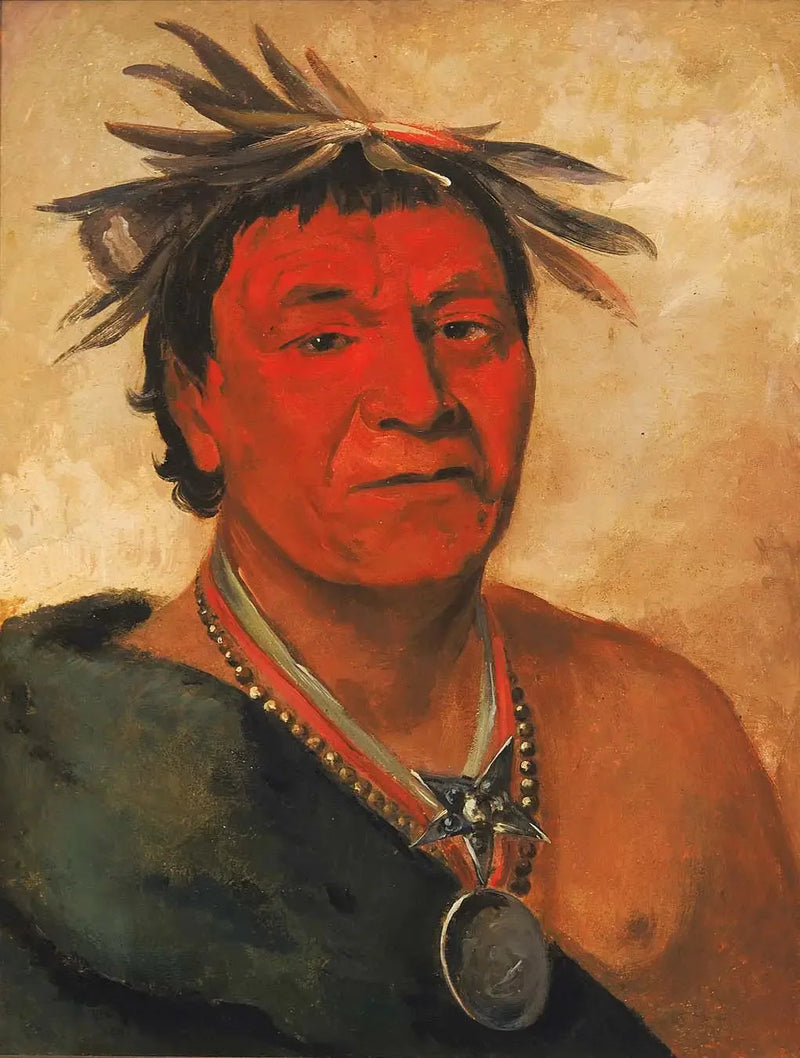 O-ho-páh-sha, Small Whoop, a distinguished warrior - George Catlin