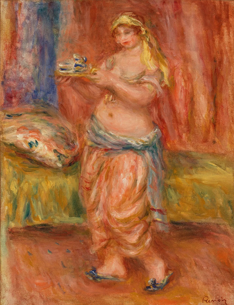 Odalisque with Teapot - Pierre-Auguste Renoir