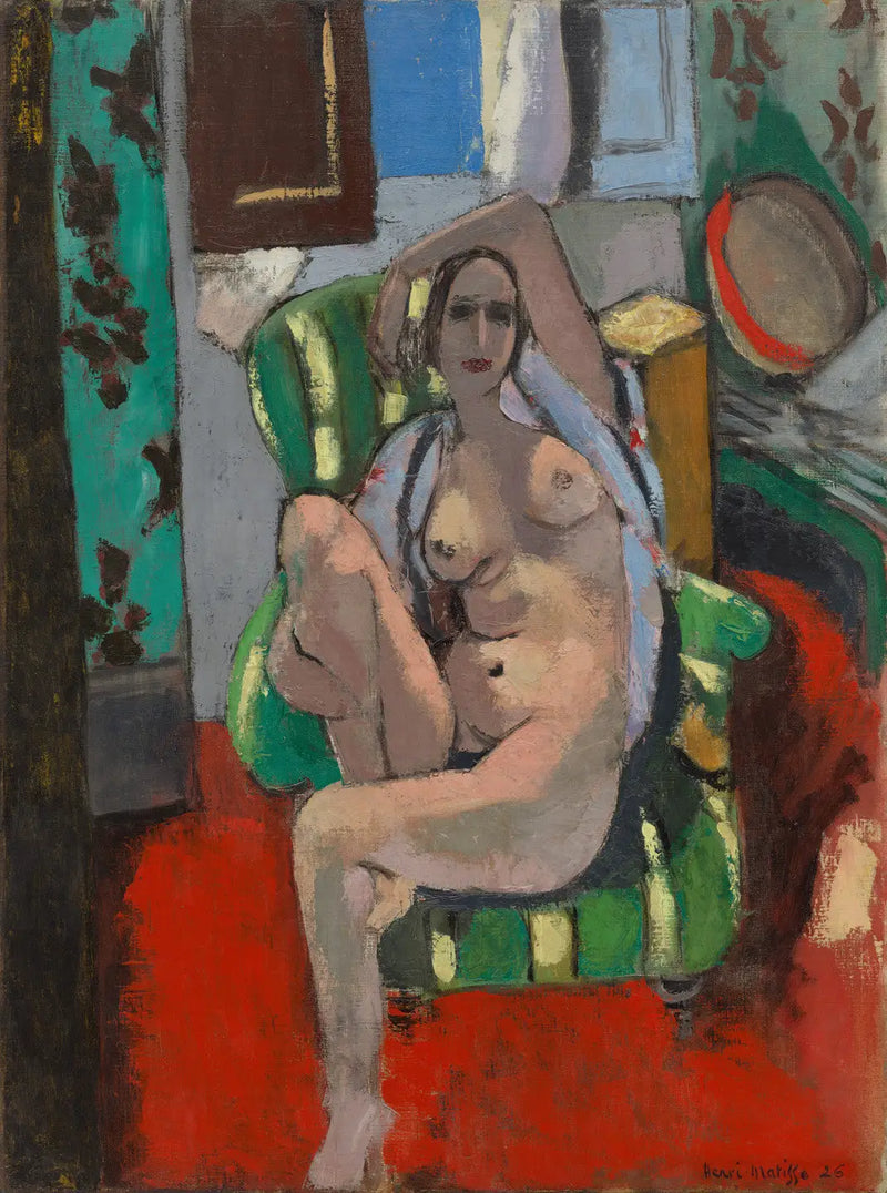 Odalisque with Tambourine - Henri Matisse