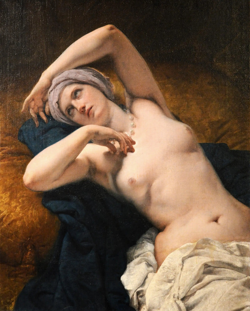 Odalisque in Her Sleep - Francesco Hayez
