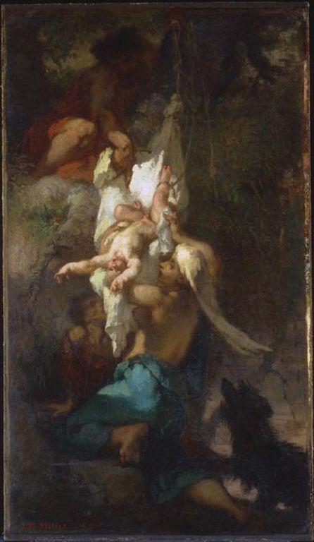 Oedipus Descended from the Tree - Jean-François Millet