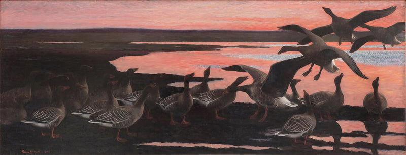 Wild geese - Bruno Liljefors