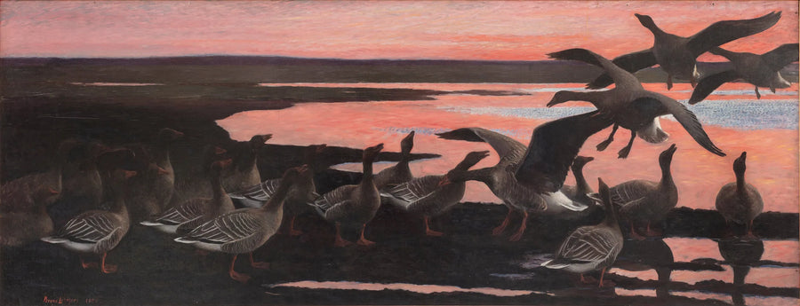 Wild geese - Bruno Liljefors