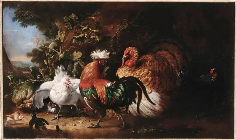 Farmyard Birds - Melchior de Hondecoeter