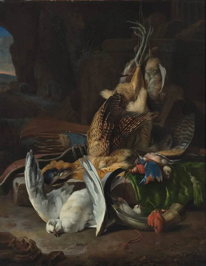 Dead Birds and Hunting Accessories - Melchior de Hondecoeter
