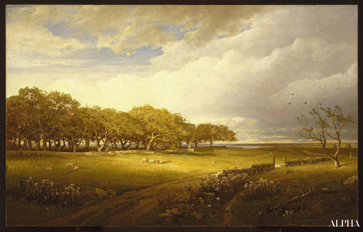 Old Orchard in Newport - William Trost Richards - High-quality reproductions of paintings and artworks