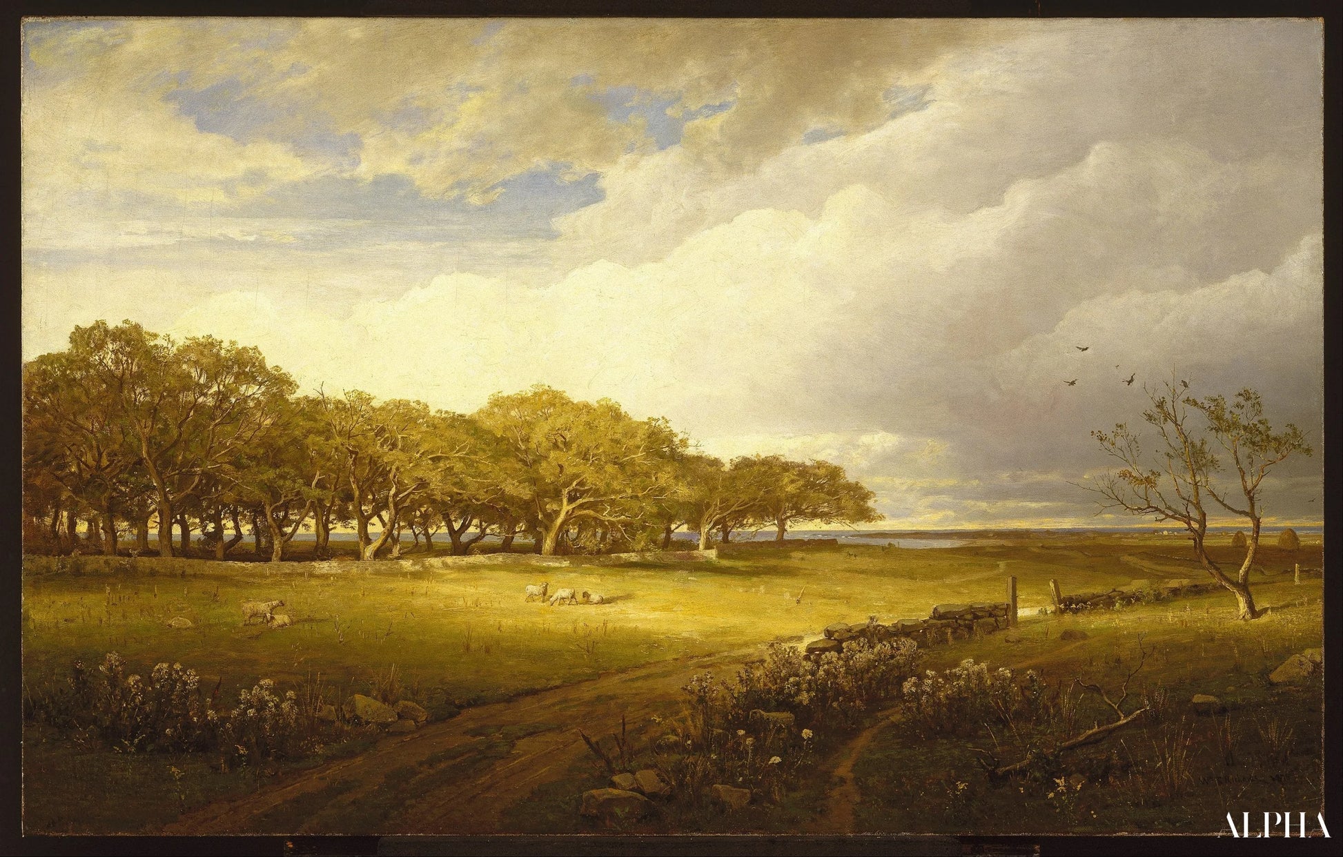 Old Orchard in Newport - William Trost Richards - High-quality reproductions of paintings and artworks