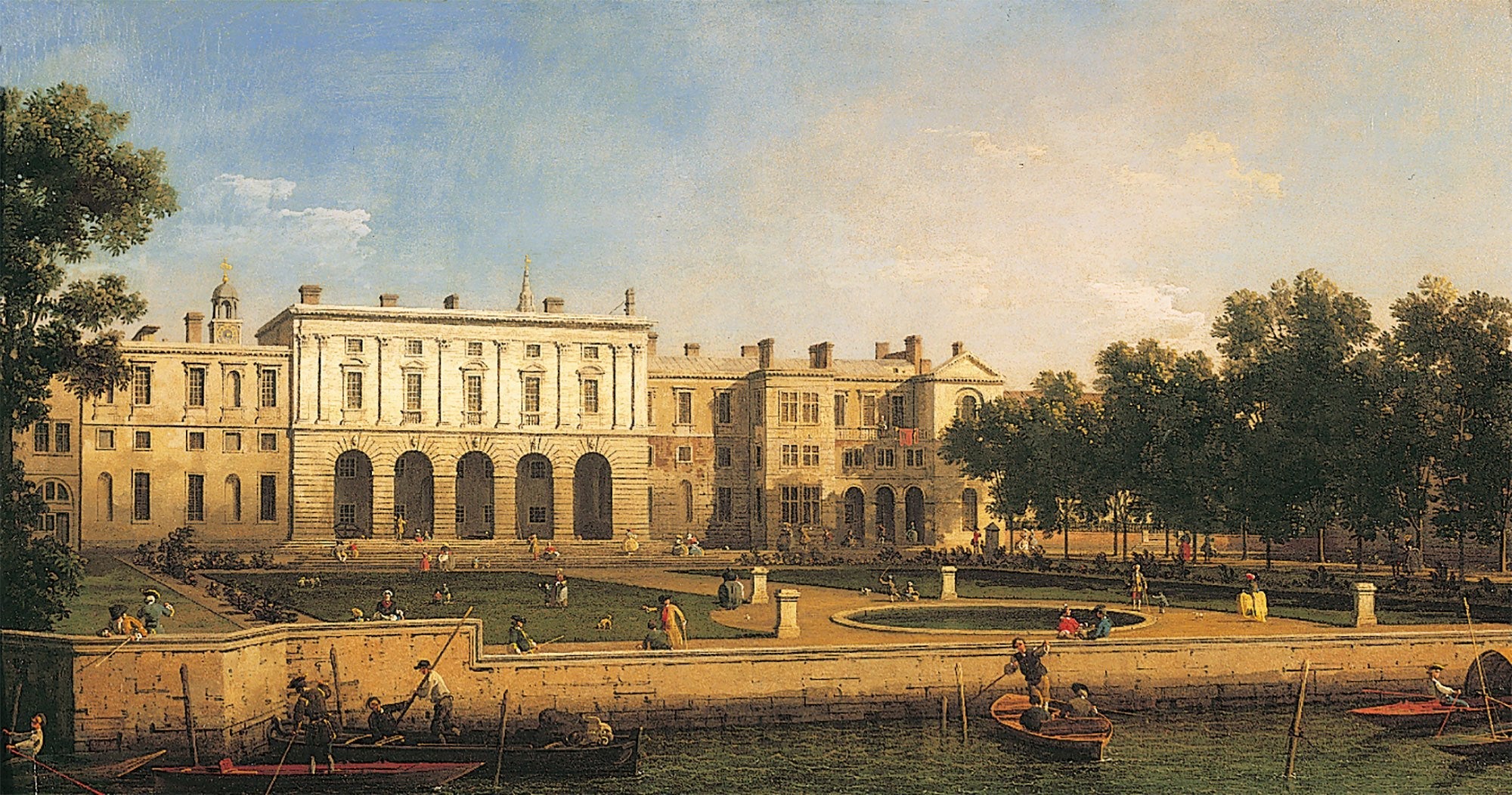 Old Somerset House from the Thames - Canaletto