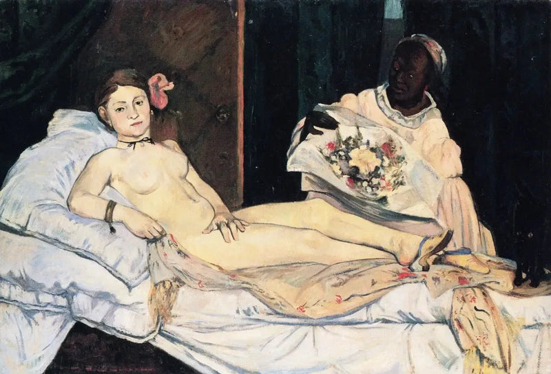 Olympia, copy after Manet - Paul Gauguin