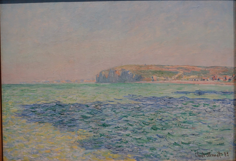 The shadows on the sea, the cliffs of Pourville - Claude Monet