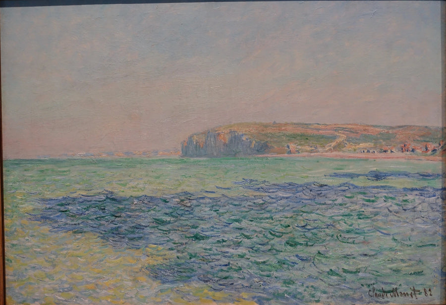 The shadows on the sea, the cliffs of Pourville - Claude Monet