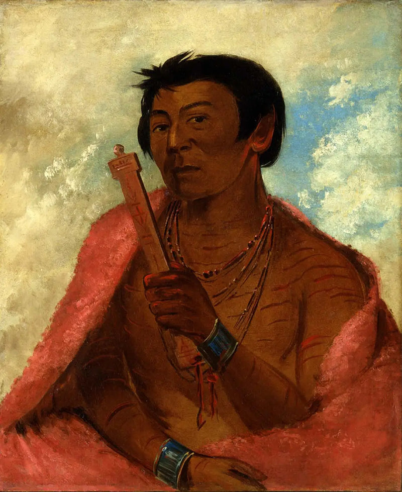 On-sáw-kie, the Sauk, praying - George Catlin