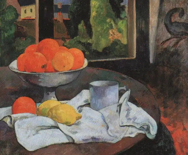 Oranges and Lemons with a View of Pont-Aven - Paul Gauguin