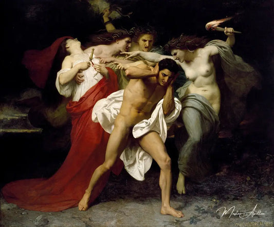 Oreste poursuivi par les Furies - William-Adolphe Bouguereau Reproductions de tableaux à la peinture à l’huile