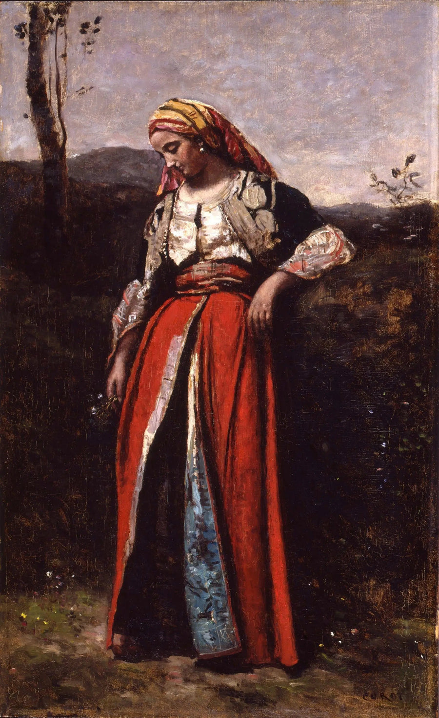 Dreaming Oriental - Jean-Baptiste Camille Corot