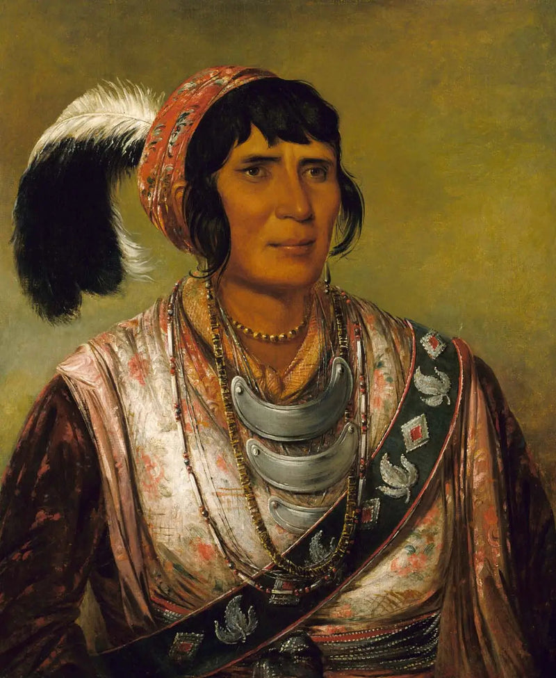 Os-ce-o-lá, the black drink, a warrior of great distinction - George Catlin
