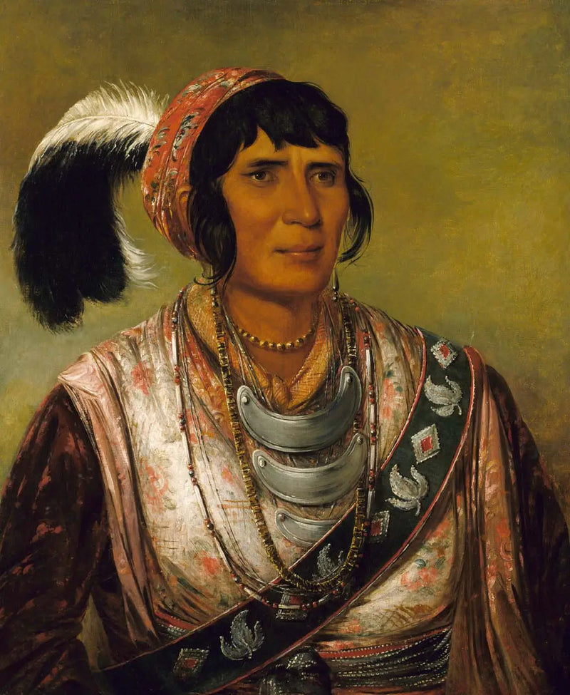 Os-ce-o-lá, the black drink, a warrior of great distinction - George Catlin