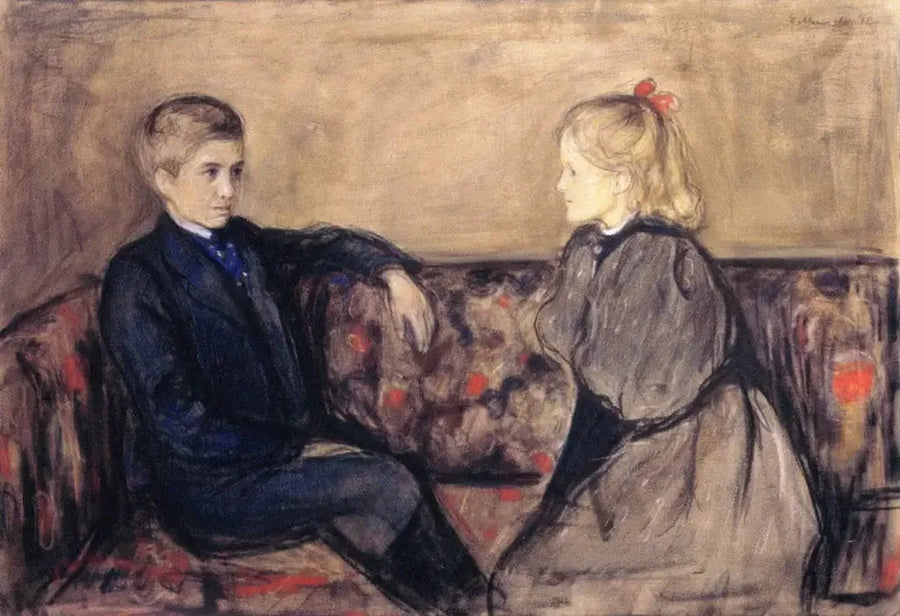 Oscar and Ingeborg Heiberg - Edvard Munch