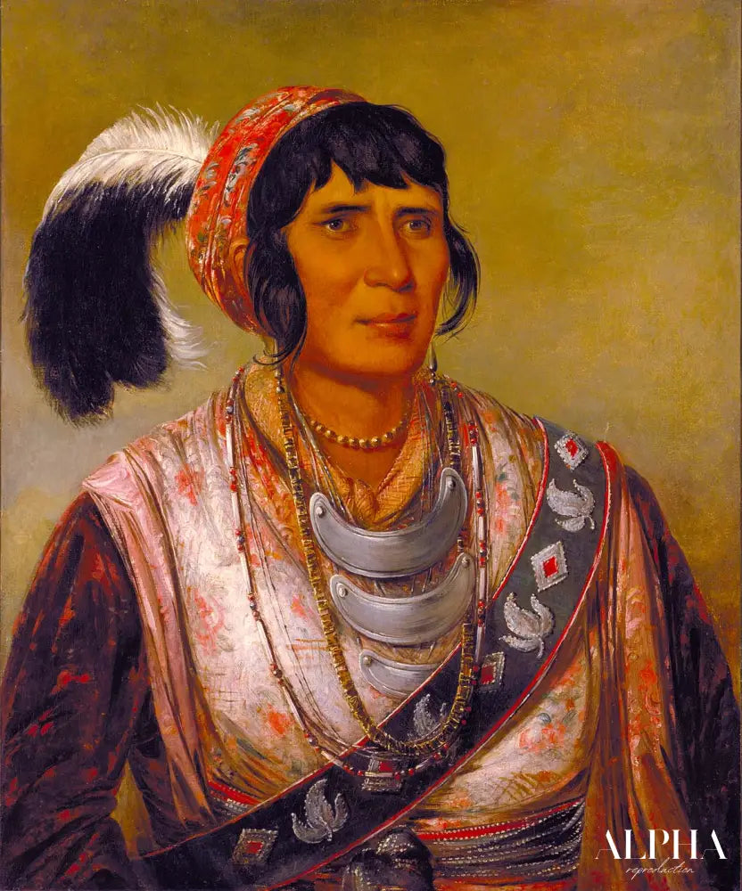 Osceola, Head Chief, Seminole - George Catlin - Reproductions de tableaux et peintures haut de gamme