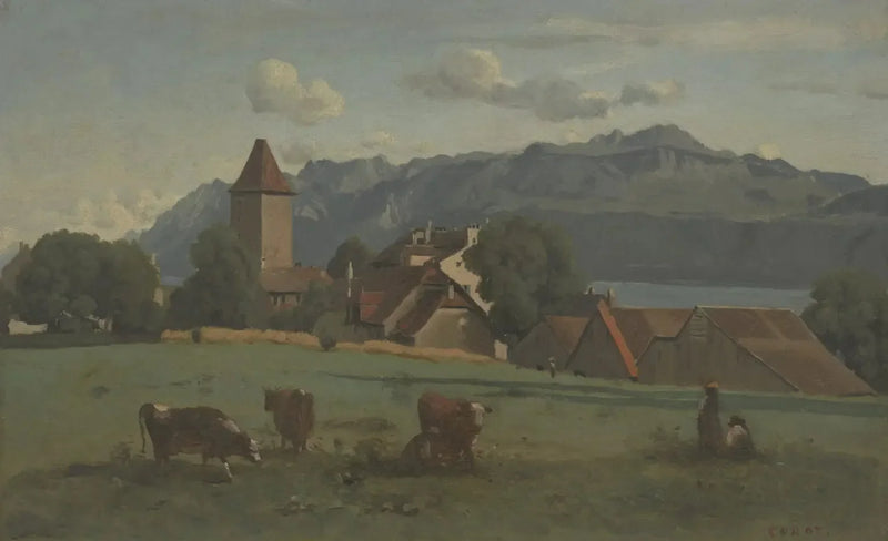 Ouchy, near Lausanne - Jean-Baptiste Camille Corot
