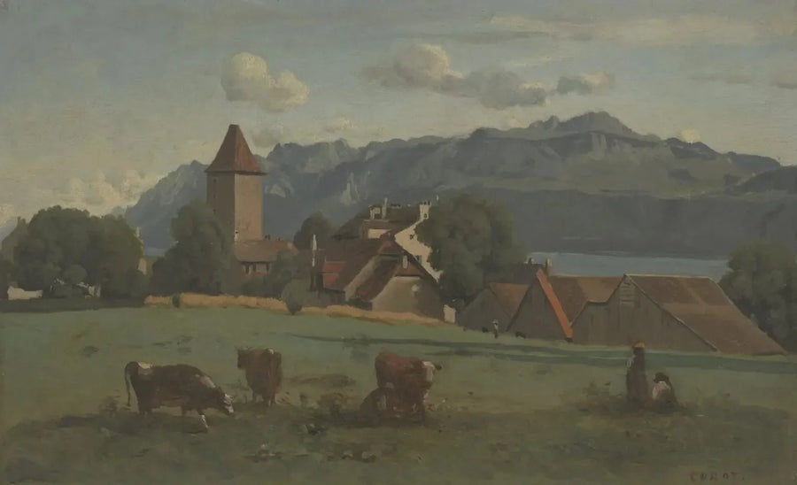 Ouchy, near Lausanne - Jean-Baptiste Camille Corot