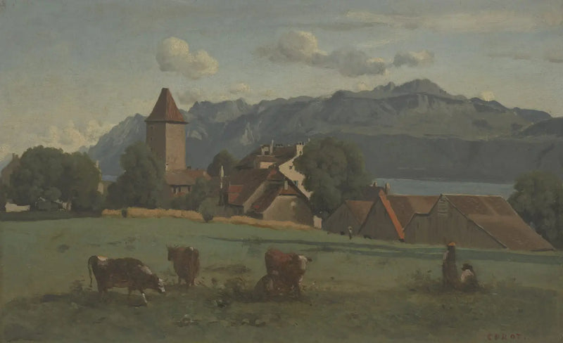 Ouchy, near Lausanne - Jean-Baptiste Camille Corot