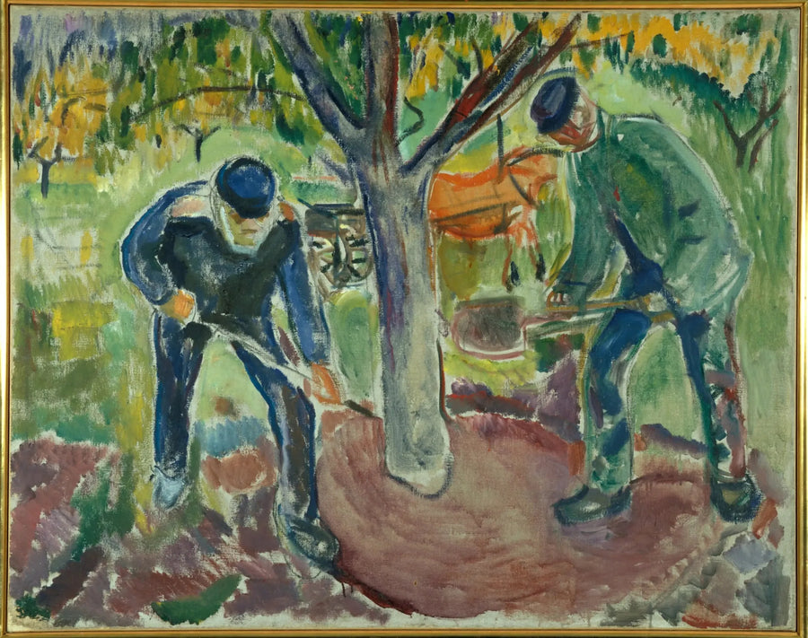 Workers in the Garden - Edvard Munch