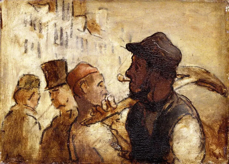 Workers in the Street - Honoré Daumier