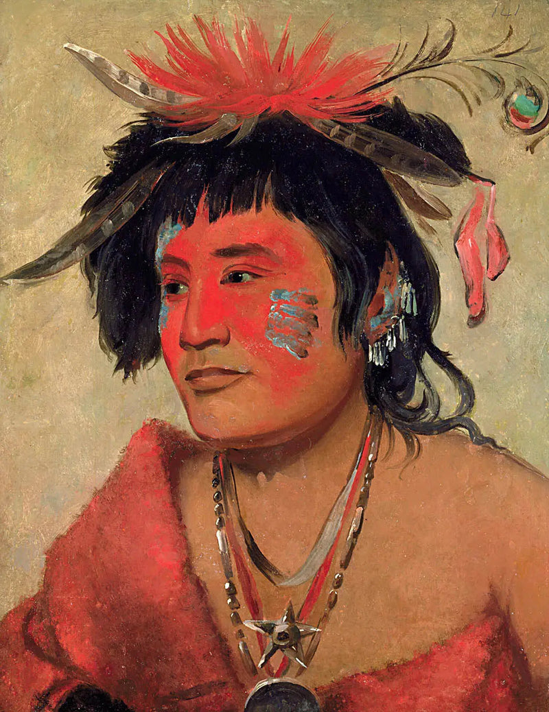 Pah-shee-náu-shaw, a warrior - George Catlin