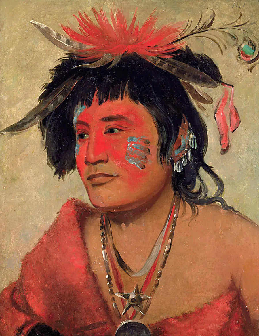 Pah-shee-náu-shaw, a warrior - George Catlin