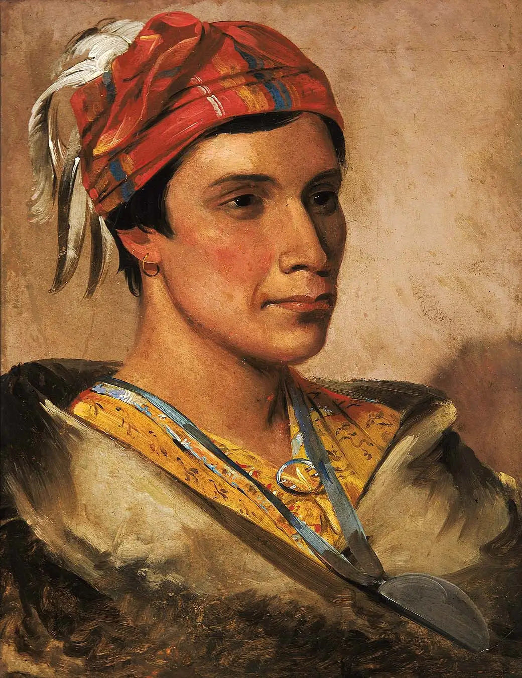 Pain chef de la tribu - George Catlin - Alpha Reproduction