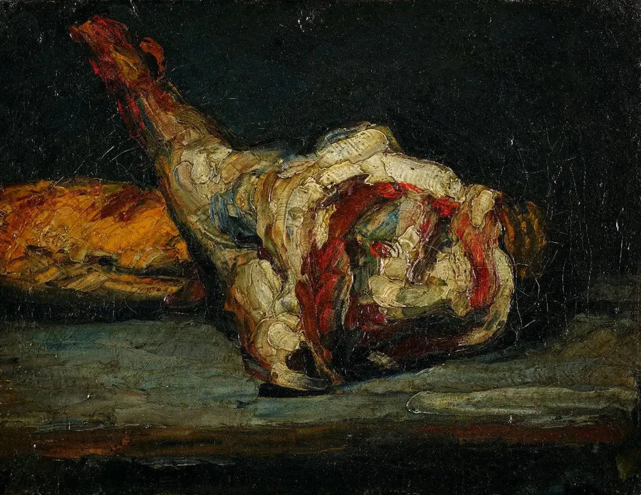 Bread and Leg of Lamb - Paul Cézanne