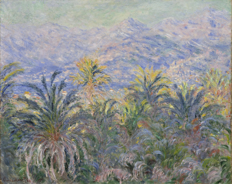 Palm trees in Bordighera W877 - Claude Monet